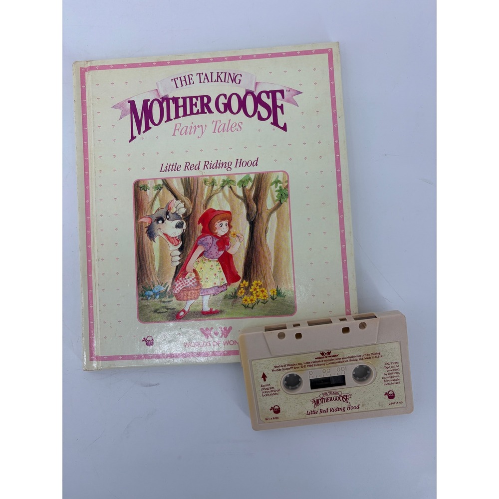 The Talking Mother Goose WOW Lot of 6 Books 5 Cassette Tapes